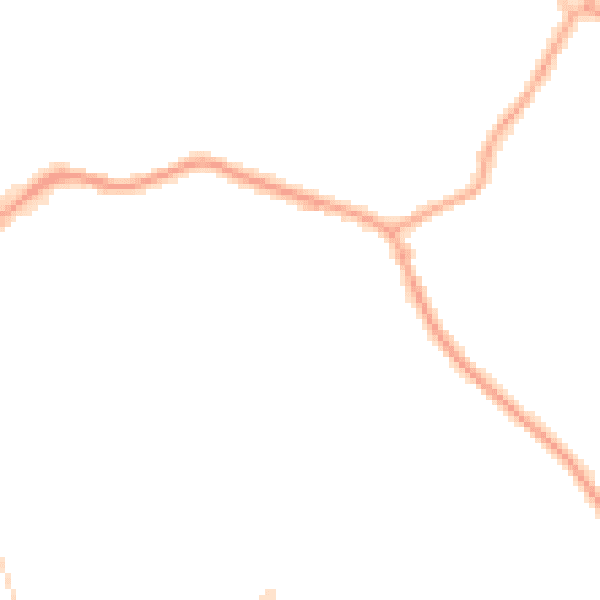 Night-time road noise heatmap for CH48 7EN