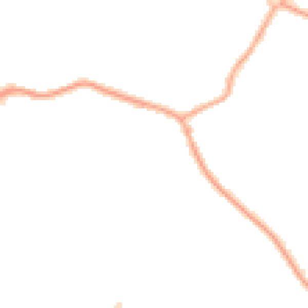 Night-time road noise heatmap for CH48 7ET