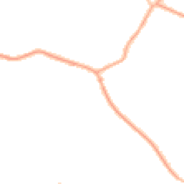 Night-time road noise heatmap for CH48 7EU