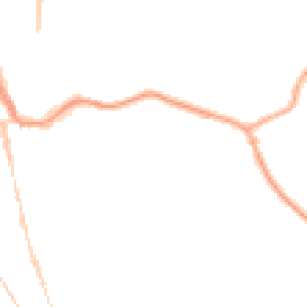 Night-time road noise heatmap for CH48 7EZ