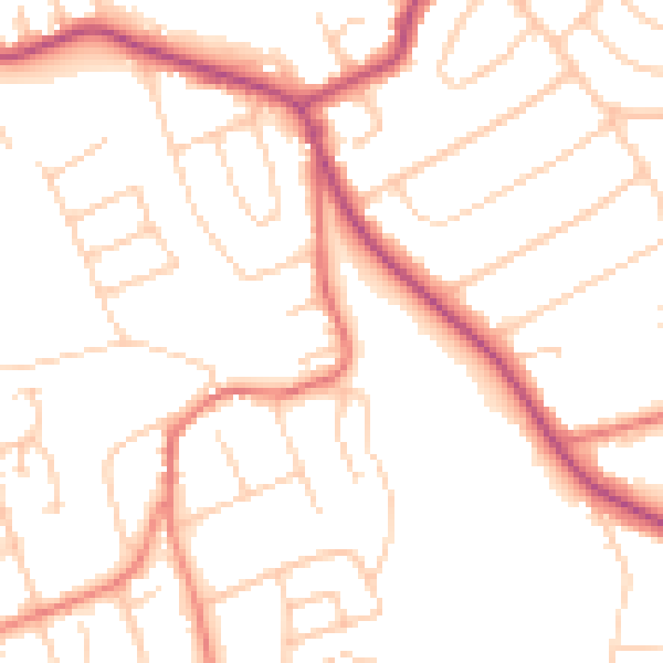 Daytime road noise heatmap for CH48 7HP