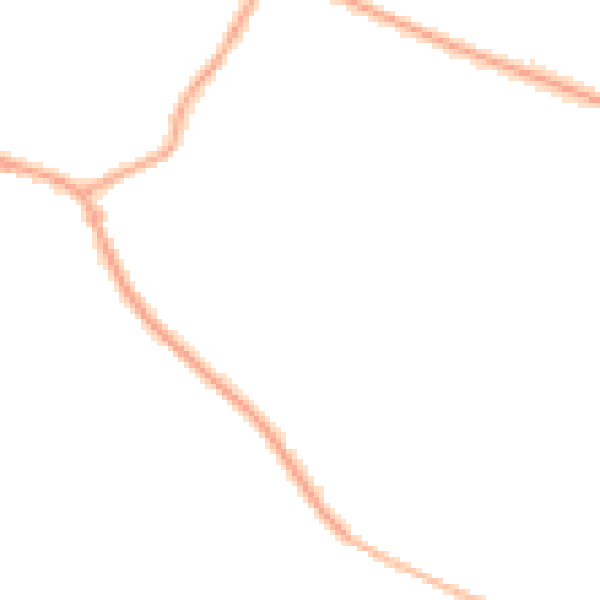Night-time road noise heatmap for CH48 8AD