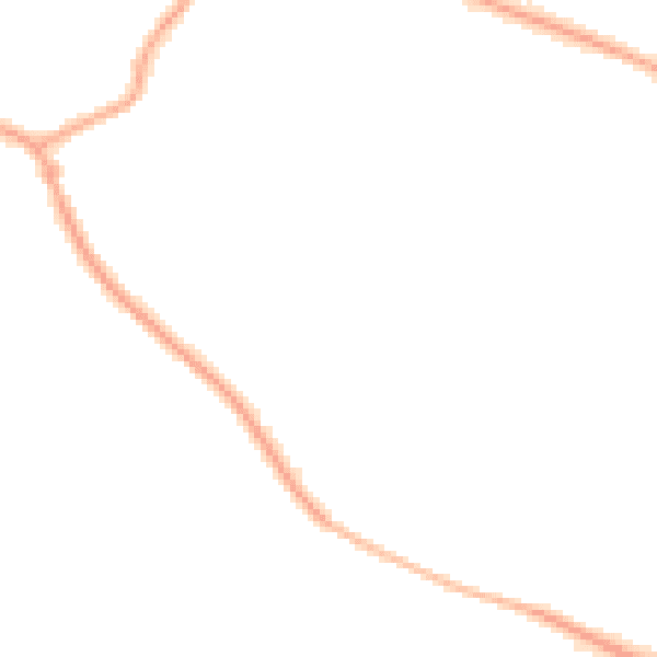 Night-time road noise heatmap for CH48 8AP