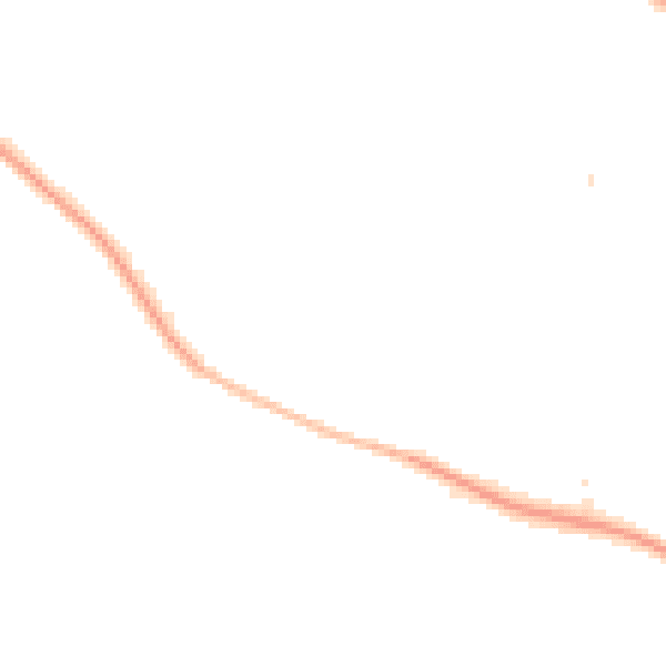 Night-time road noise heatmap for CH48 8BF
