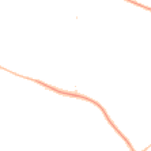 Night-time road noise heatmap for CH48 8BG
