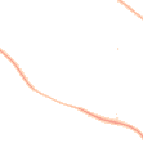 Night-time road noise heatmap for CH48 8DA