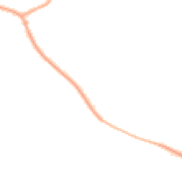 Night-time road noise heatmap for CH48 8DD