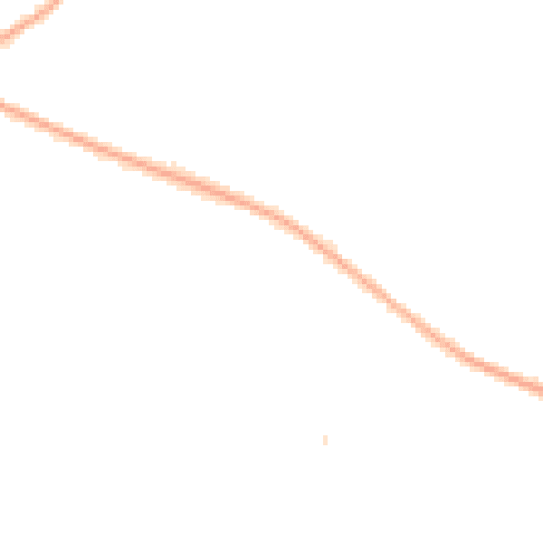 Night-time road noise heatmap for CH48 9UP