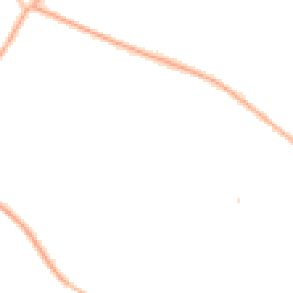 Night-time road noise heatmap for CH48 9XZ
