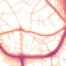 Daytime road noise heatmap for CH49 0TE