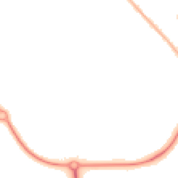 Night-time road noise heatmap for CH49 0TJ