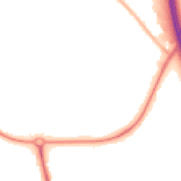 Night-time road noise heatmap for CH49 0TN