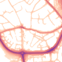 Daytime road noise heatmap for CH49 0TP