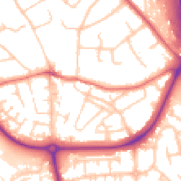 Daytime road noise heatmap for CH49 0TR