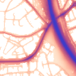 Daytime road noise heatmap for CH49 0TU