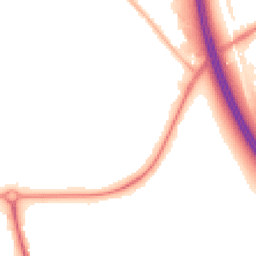 Night-time road noise heatmap for CH49 0TX
