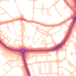 Daytime road noise heatmap for CH49 0TY
