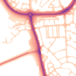 Daytime road noise heatmap for CH49 0UG