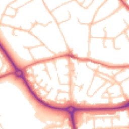 Daytime road noise heatmap for CH49 0UP