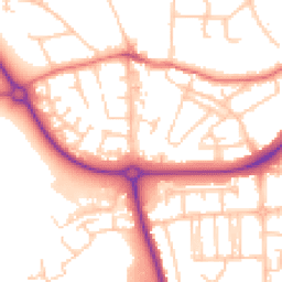 Daytime road noise heatmap for CH49 0UT