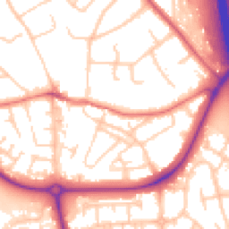 Daytime road noise heatmap for CH49 0UU