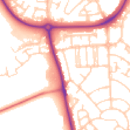 Daytime road noise heatmap for CH49 0UW