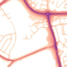 Daytime road noise heatmap for CH49 0WF