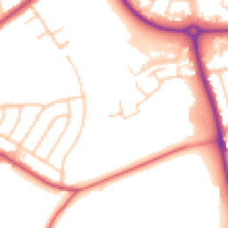 Daytime road noise heatmap for CH49 0WL