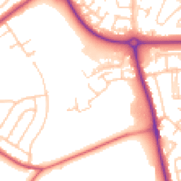 Daytime road noise heatmap for CH49 0WN
