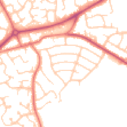 Daytime road noise heatmap for CH49 1RT