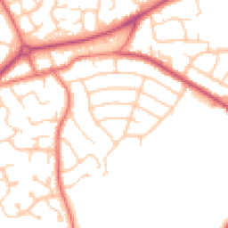 Daytime road noise heatmap for CH49 1RU