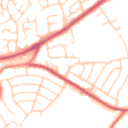 Daytime road noise heatmap for CH49 1SB