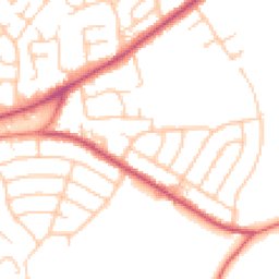 Daytime road noise heatmap for CH49 1SE