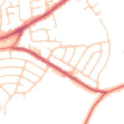Daytime road noise heatmap for CH49 1SG
