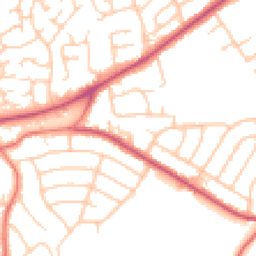 Daytime road noise heatmap for CH49 1SZ