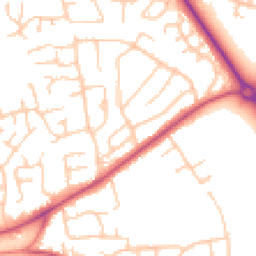 Daytime road noise heatmap for CH49 2NG