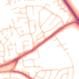 Daytime road noise heatmap for CH49 2NR