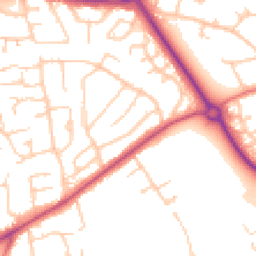 Daytime road noise heatmap for CH49 2NS