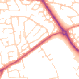 Daytime road noise heatmap for CH49 2NT