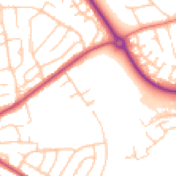Daytime road noise heatmap for CH49 2PB
