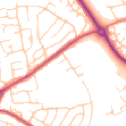 Daytime road noise heatmap for CH49 2PD