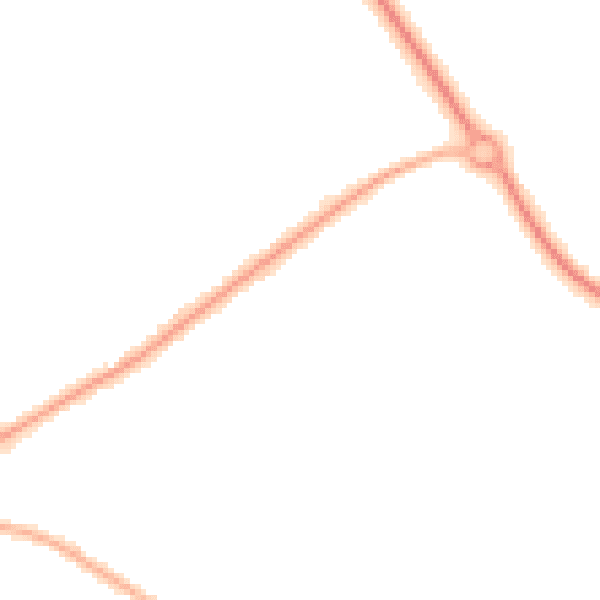 Night-time road noise heatmap for CH49 2PD