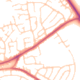 Daytime road noise heatmap for CH49 2PG