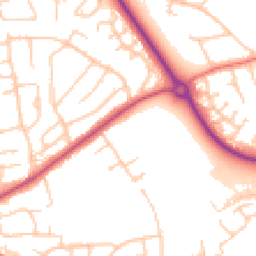 Daytime road noise heatmap for CH49 2PP