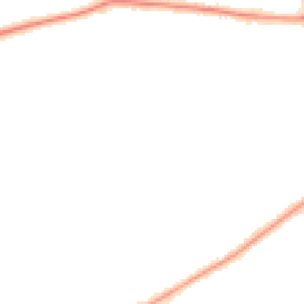 Night-time road noise heatmap for CH49 2SE