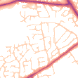 Daytime road noise heatmap for CH49 2SN