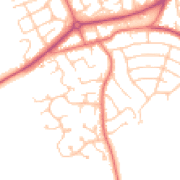 Daytime road noise heatmap for CH49 3AG