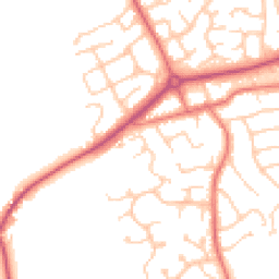 Daytime road noise heatmap for CH49 3AJ