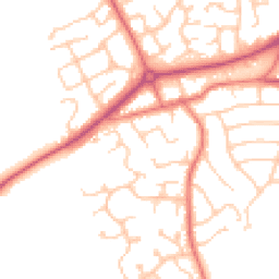 Daytime road noise heatmap for CH49 3NL