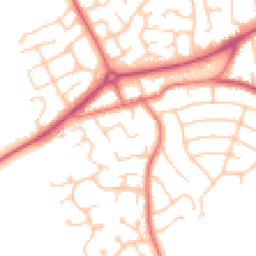 Daytime road noise heatmap for CH49 3NP